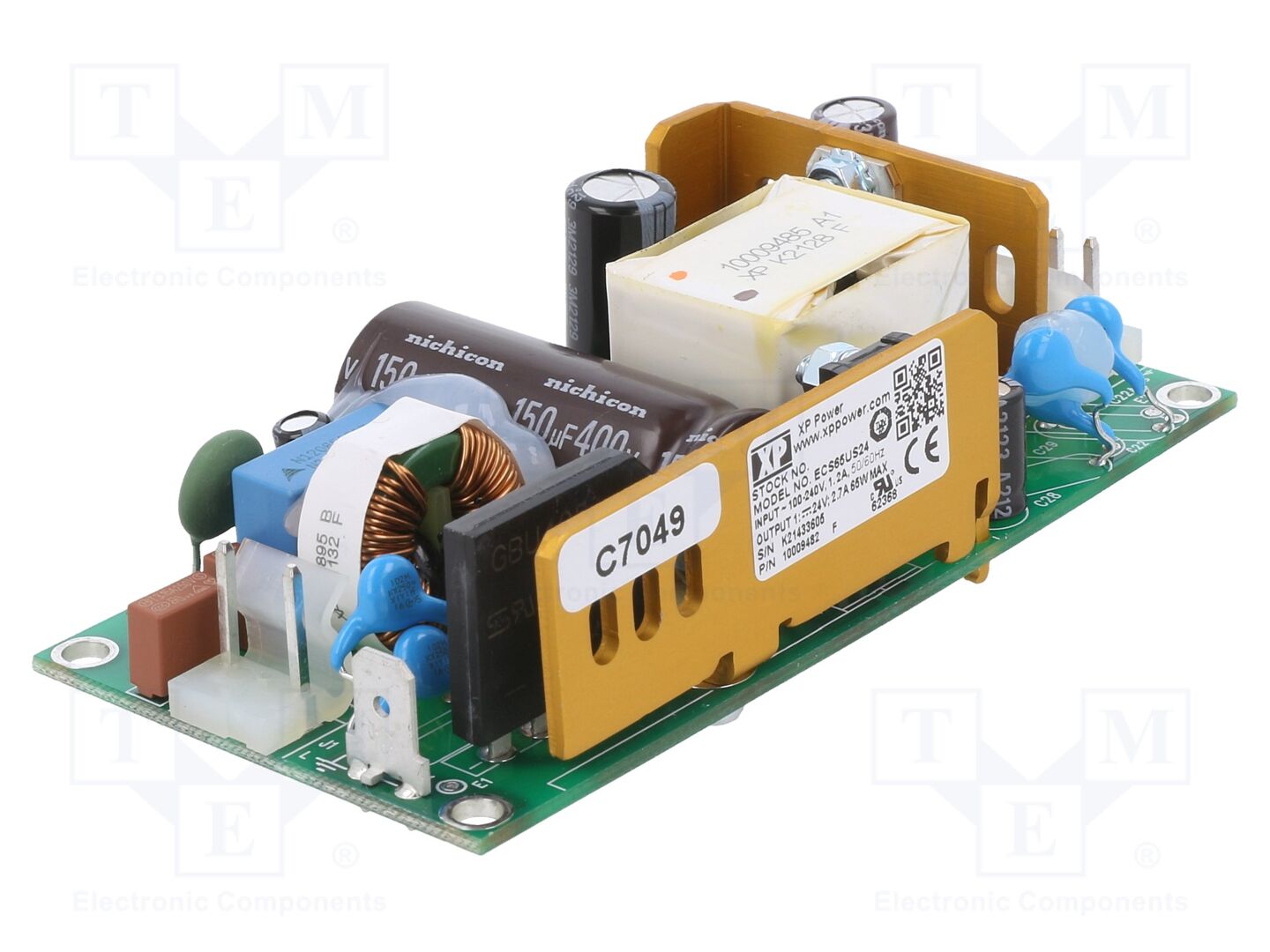 XP POWER ECS65US24 Avoin kytkinlähde 65W 24VDC