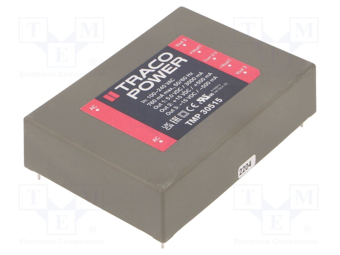 TRACO POWER TMP30515 AC/DC-muunnin 30W