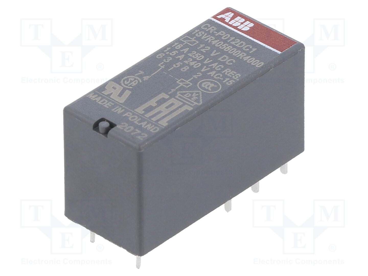 ABB CR-P012DC1 Sähkömagneettinen rele 16A