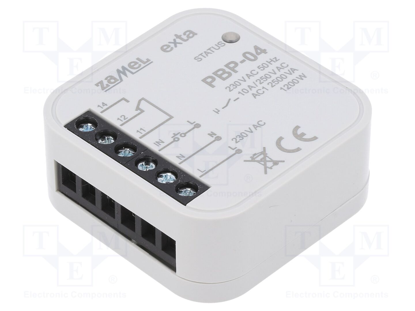 ZAMEL PBP-04 Impulssirele SPDT 47.5x47.5x20mm