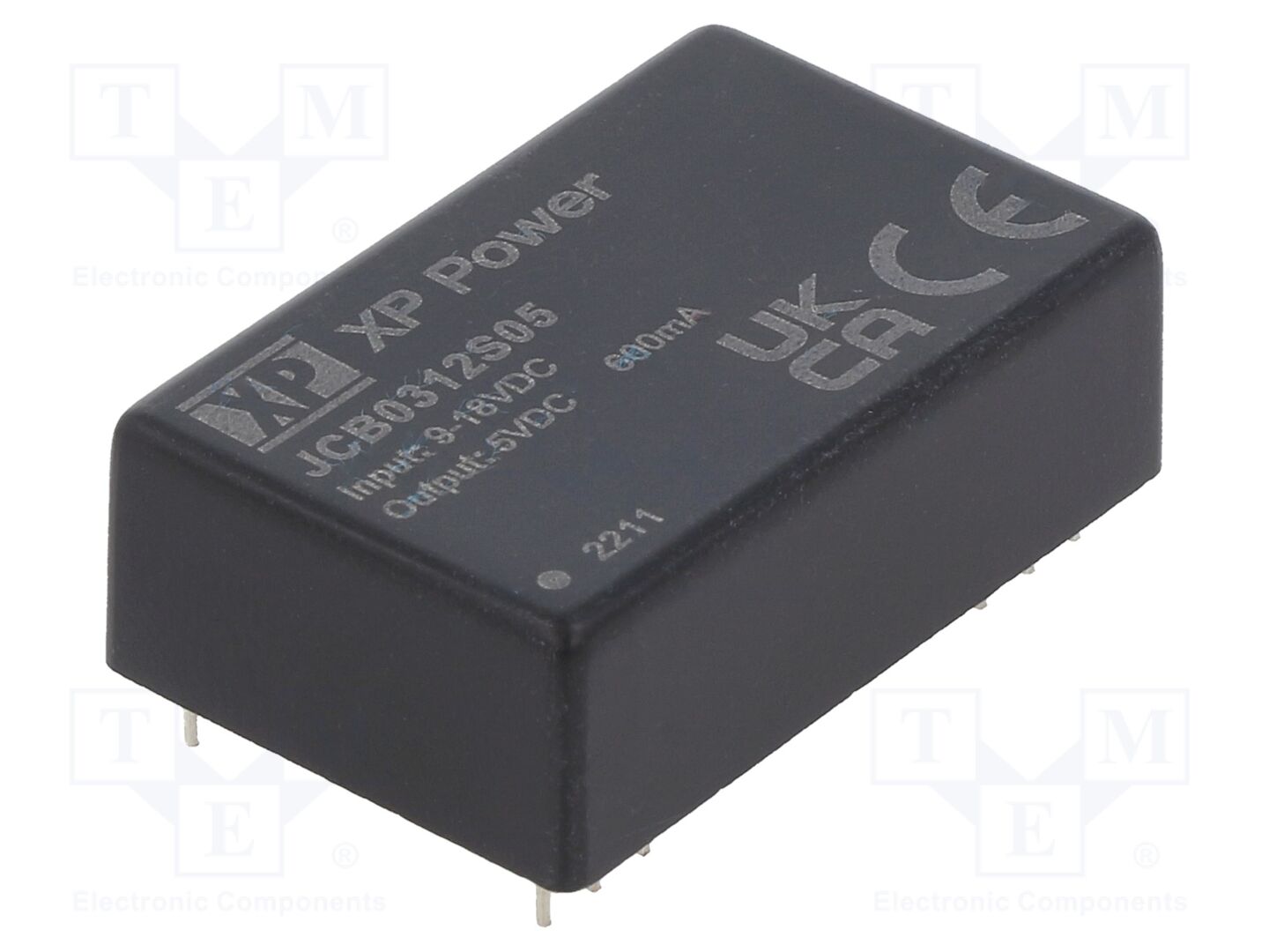 XP POWER JCB0312S05 DC/DC-muunnin 3W