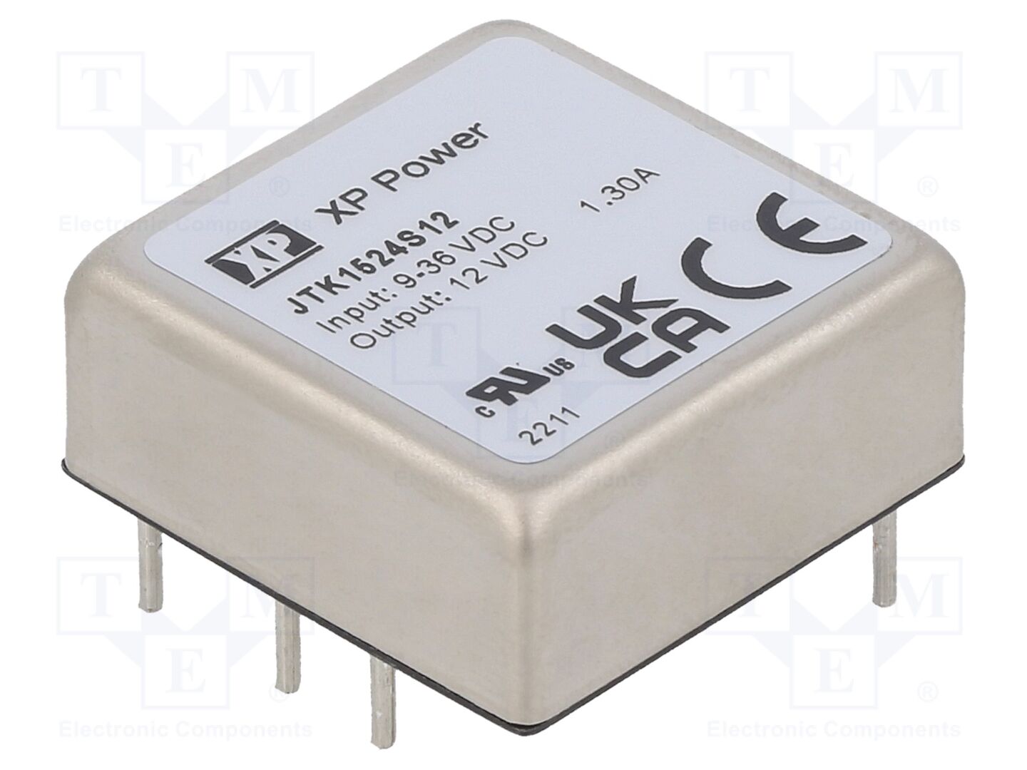 XP POWER JTK1524S12 DC/DC-muunnin 15W