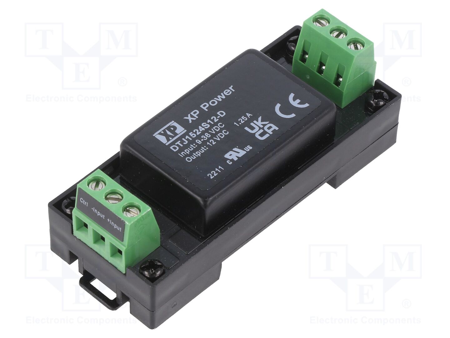 XP POWER DTJ1524S12-D DC/DC-muunnin 15W