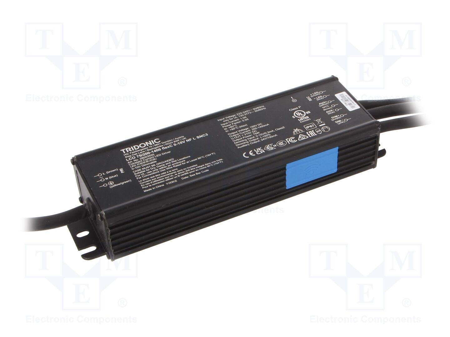 TRIDONIC 28003555 LED-verkkolaite 75W 27-150VDC 200-1400mA IP67