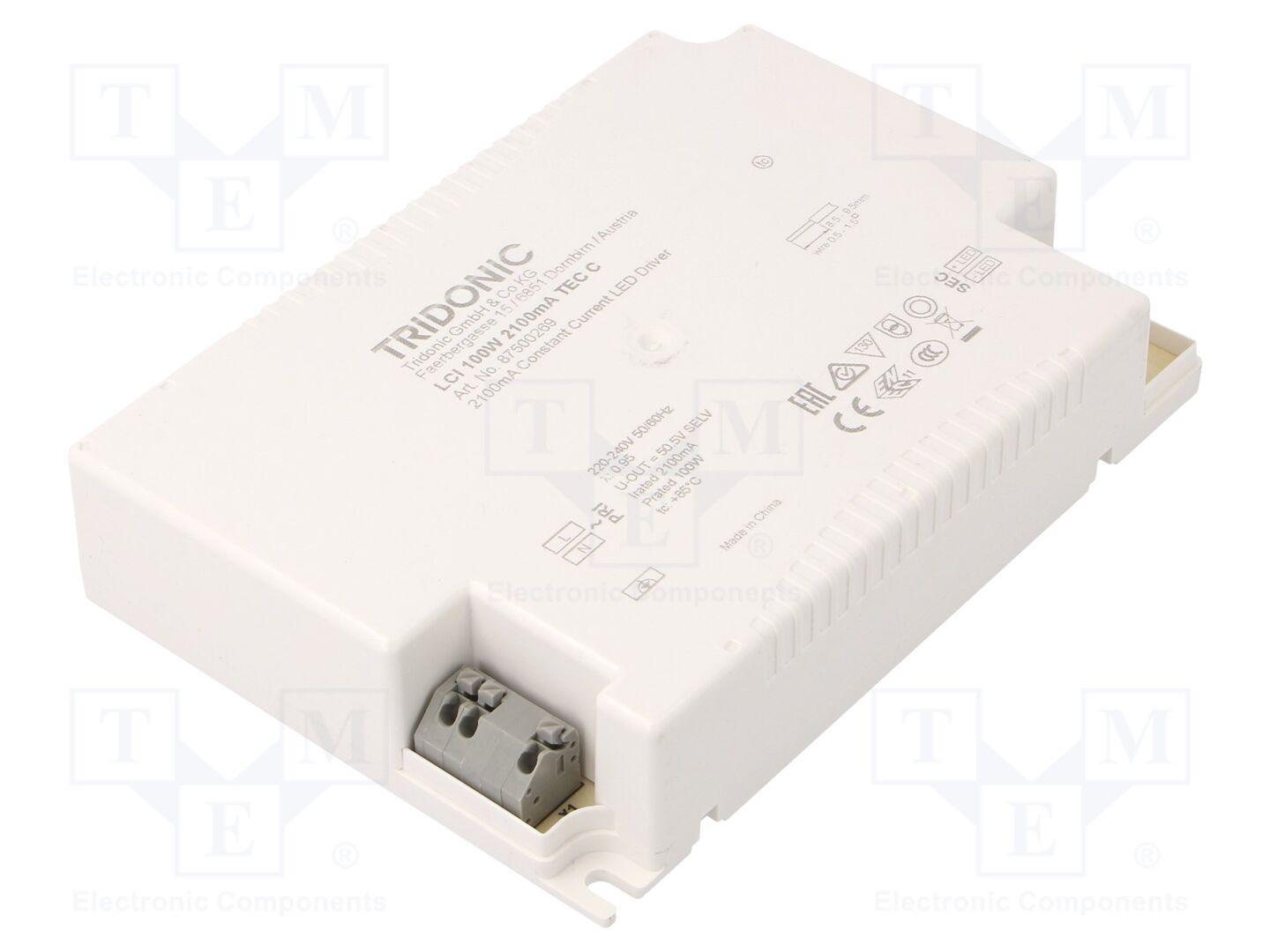 TRIDONIC LCI 100W 2100MA TEC C LED-virtalähde 23.5-47.5VDC