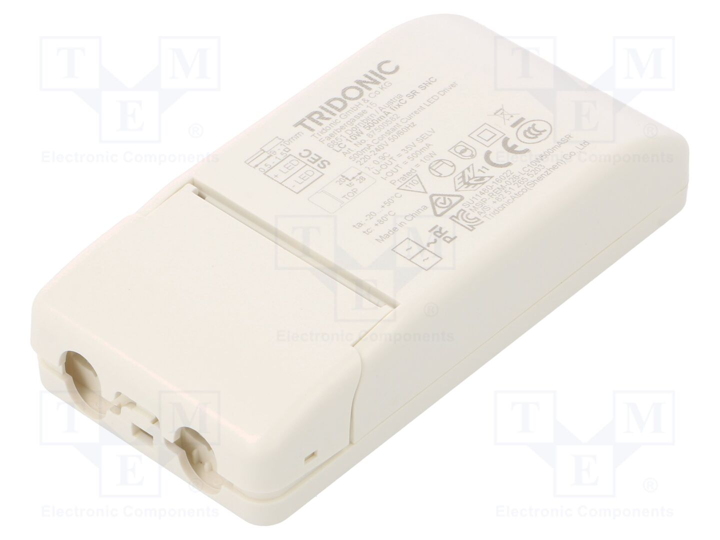 TRIDONIC 87500582 LED-virtalähde 10W 14-20VDC 500mA