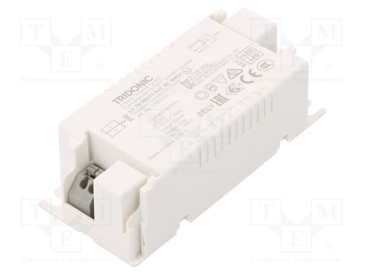TRIDONIC 87500732 LED-virtalähde 25W 350mA 45-71VDC