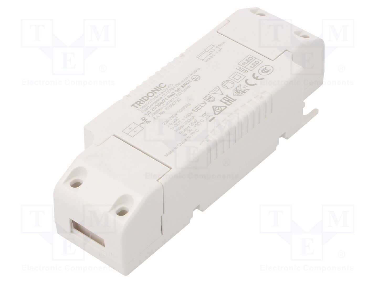 TRIDONIC 87500750 LED-virtalähde 25W 350mA 45-71VDC