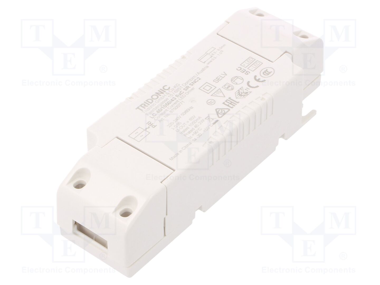 TRIDONIC 87500771 LED-virtalähde 45W 25-43VDC 1050mA