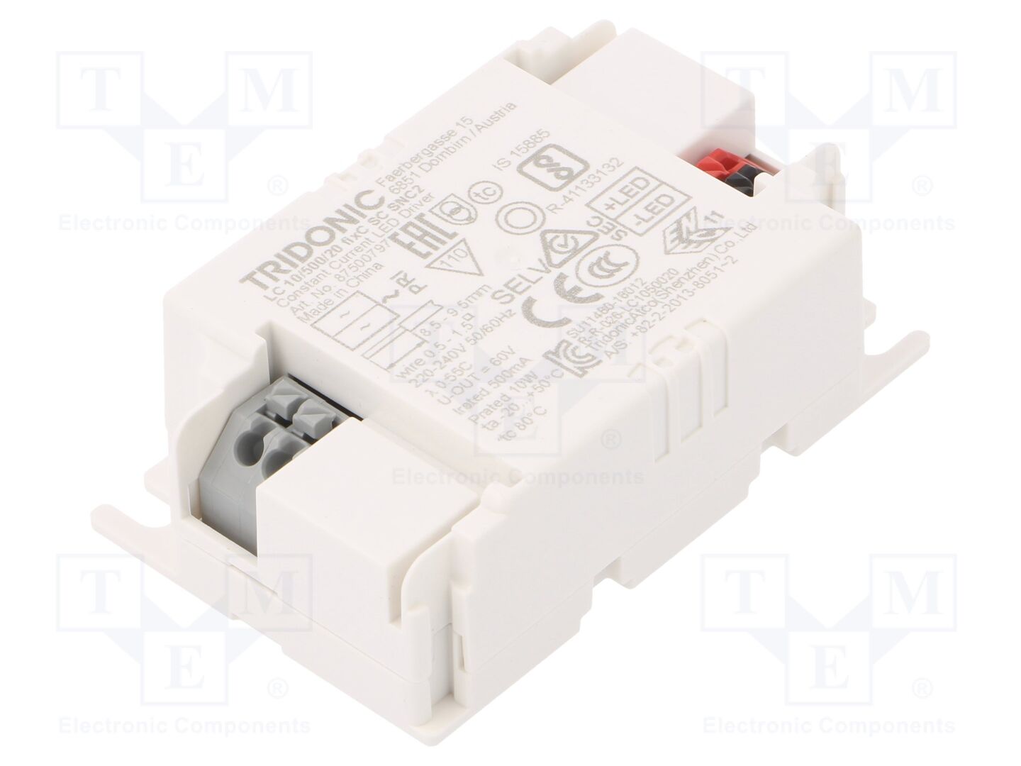 TRIDONIC 87500797 LED-virtalähde 10W 11-20VDC 500mA