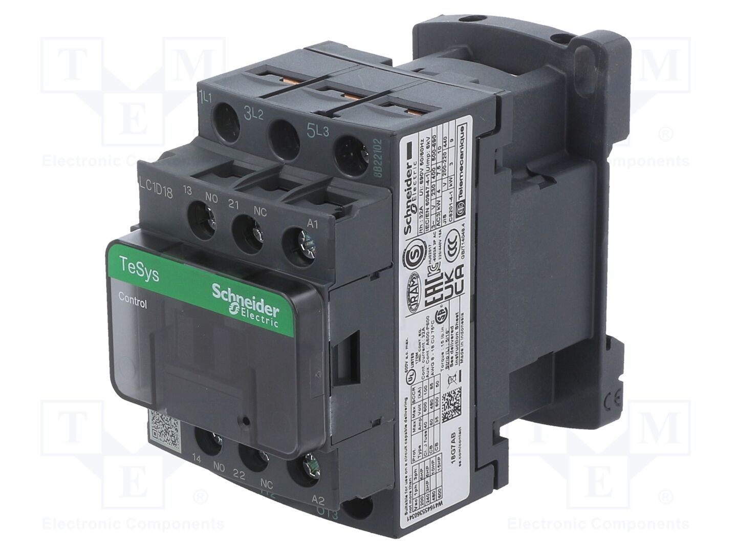 SCHNEIDER ELECTRIC LC1D18ED Kontraktori 18A