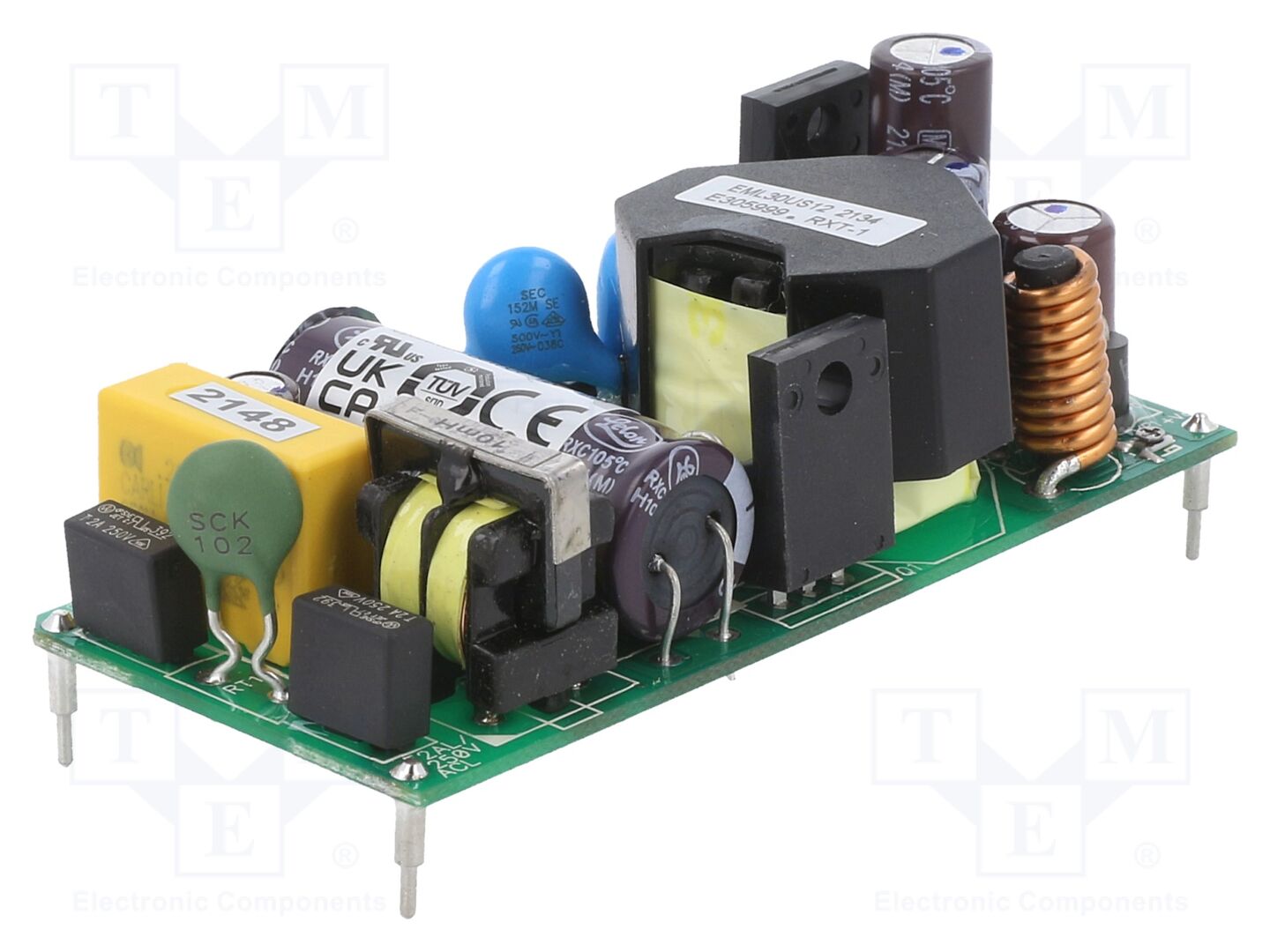 XP POWER EML30US12-P Avoin kytkinlähde 30W 85-264VAC