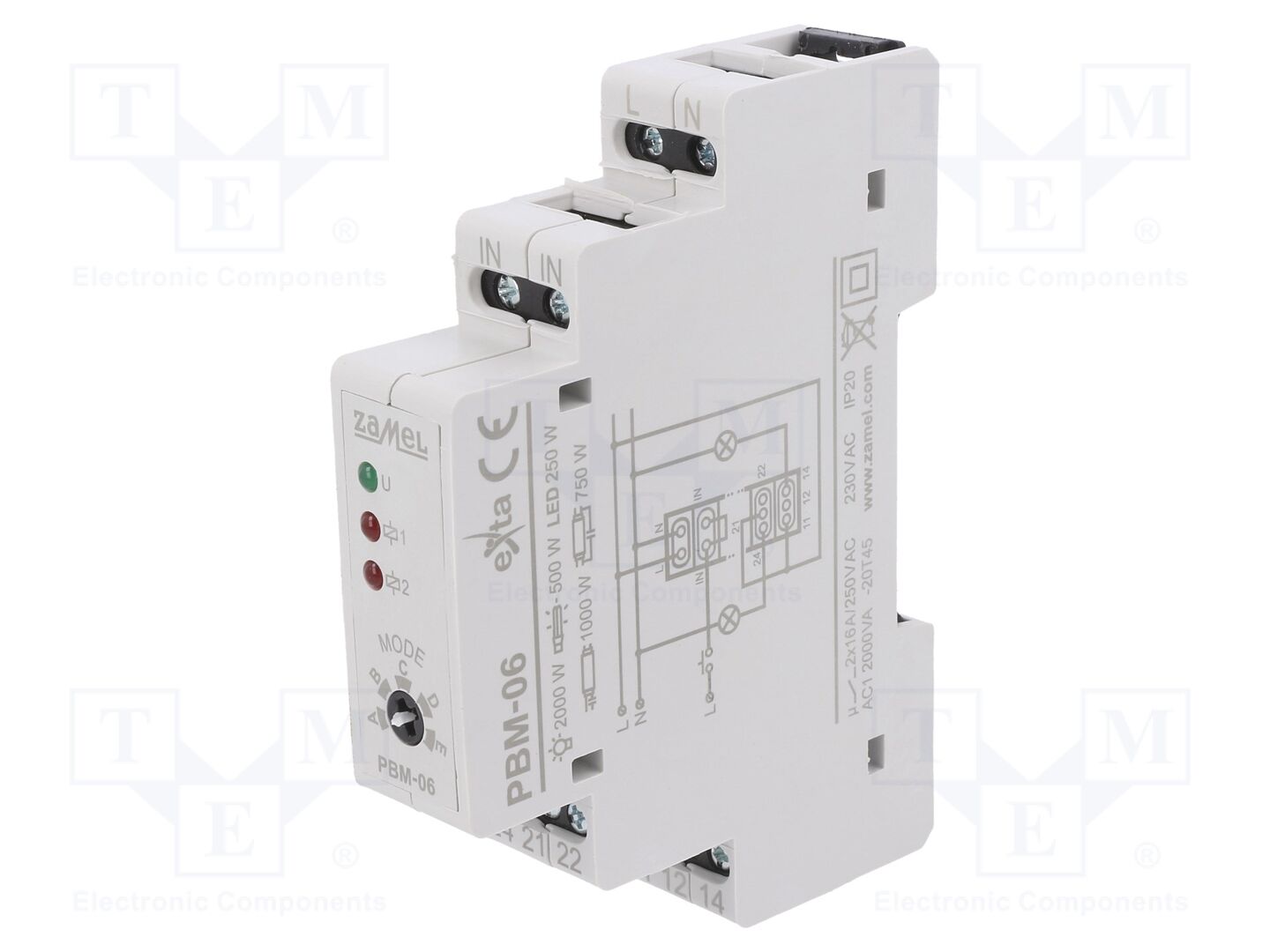 ZAMEL PBM-06 Asennusrele 230VAC
