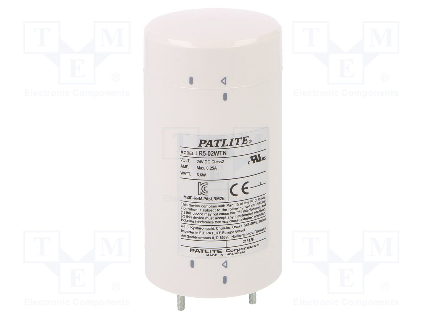 PATLITE LR5-02WTNW Signalling Columns 24VDC
