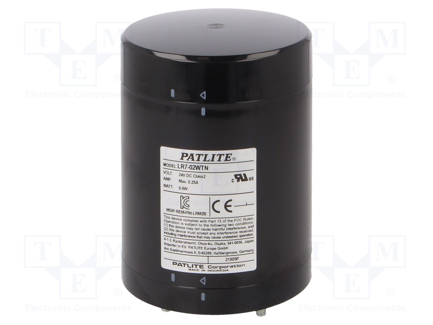 PATLITE LR7-02WTNK Signalling Columns 24VDC