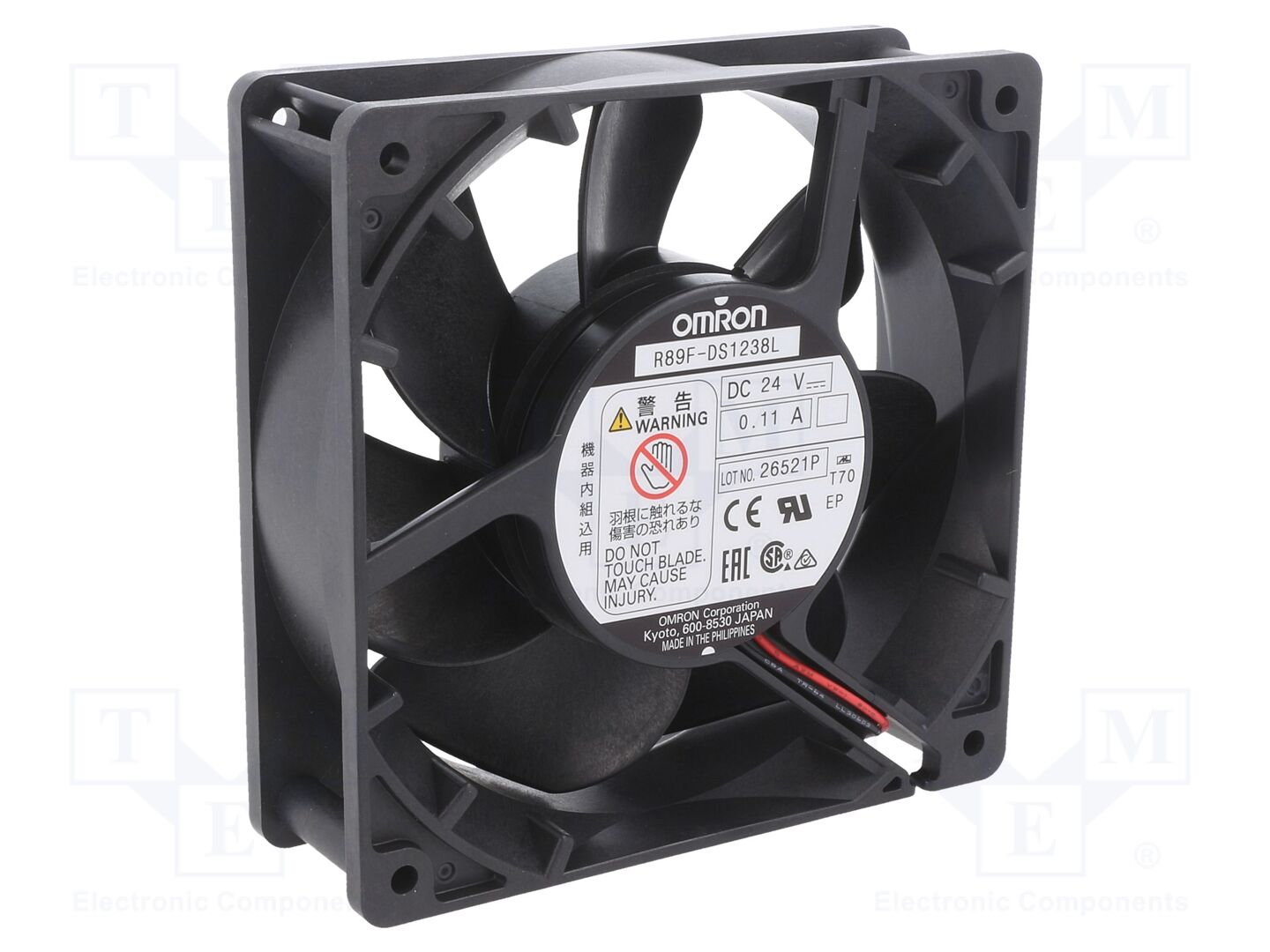 OMRON R89F-DS1238L Aksiaalituuletin 125x125x38mm