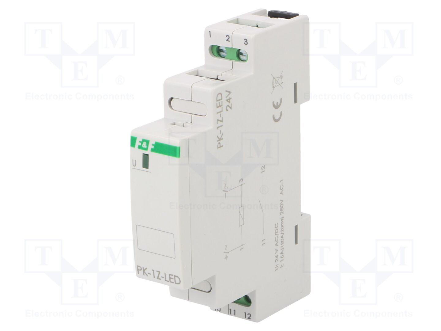 F&F PK-1Z-LED-24 Asennusrele 16A