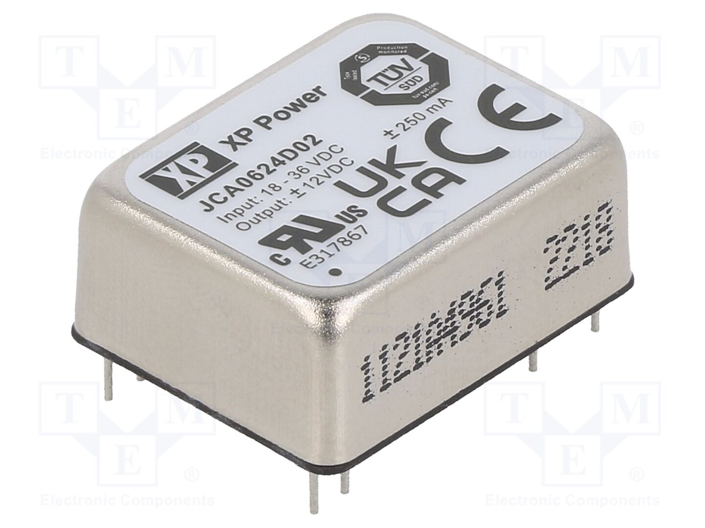 XP POWER JCA0624D02 DC/DC-muunnin 6W