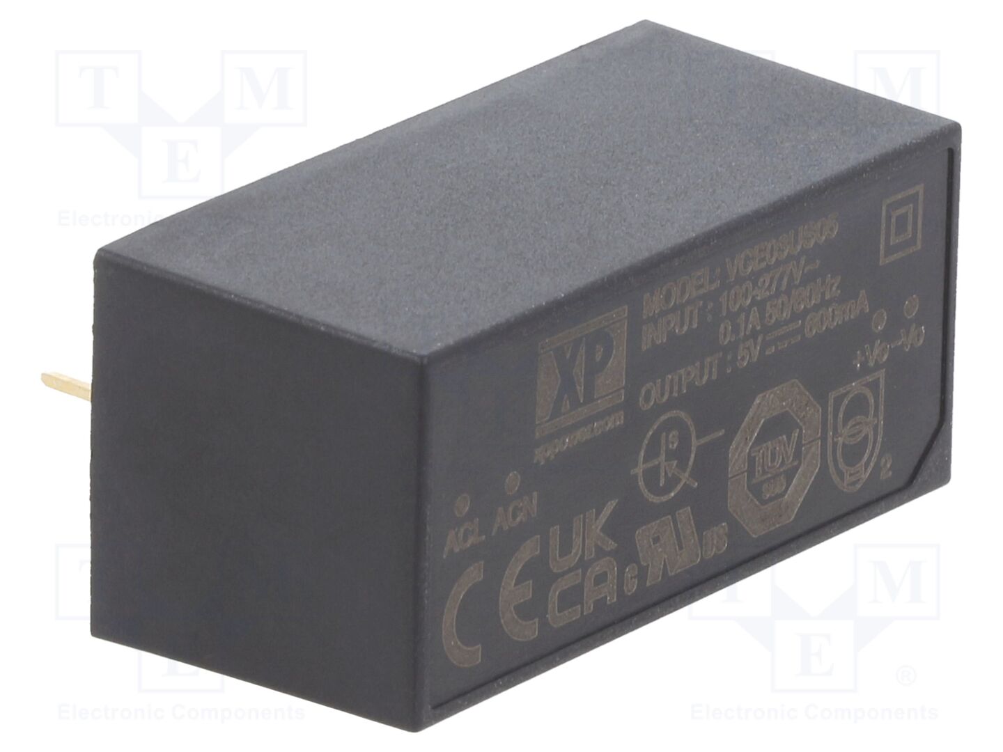 XP POWER VCE03US05 AC/DC-muunnin 3W