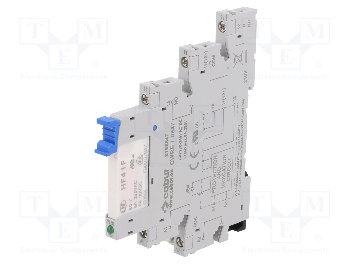 CABUR CWRE7-0847 Liitäntärele SPDT 230VAC