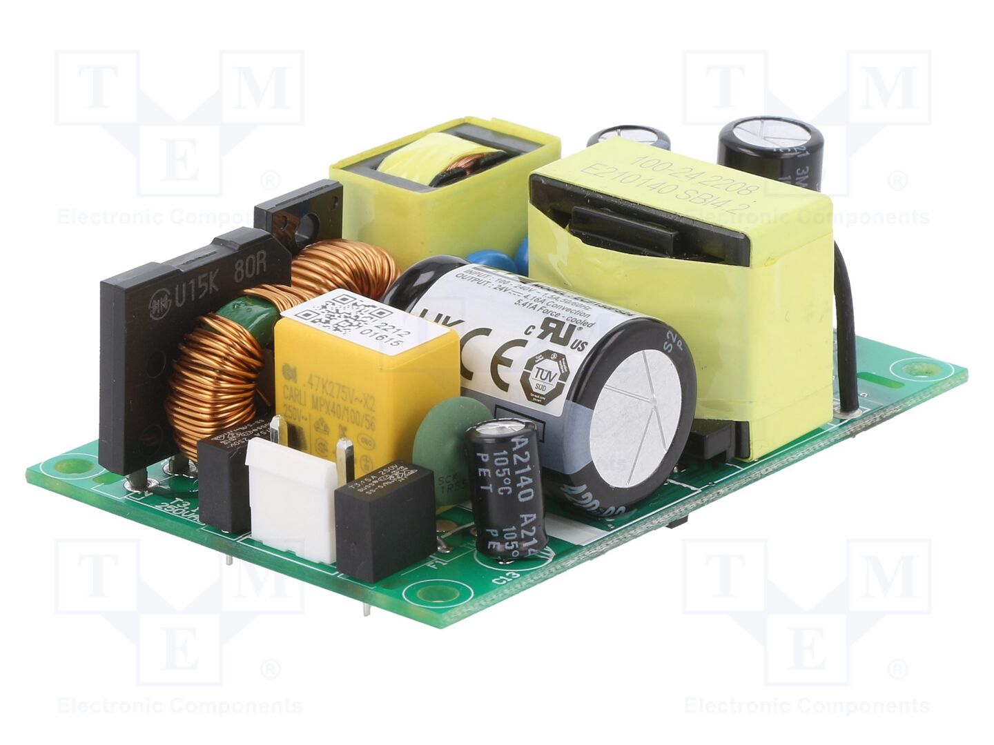 XP POWER ECP130PS24 Avoin kehikko -verkkolaite 130W 24VDC