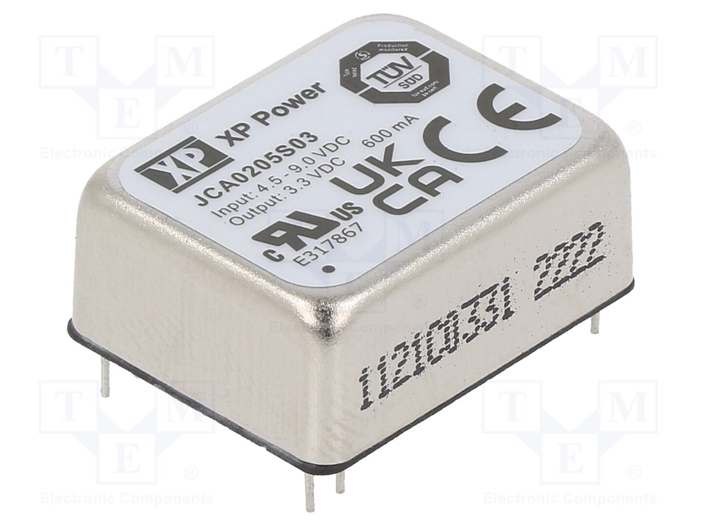 XP POWER JCA0205S03 DC/DC-muunnin 2W, 3.3VDC