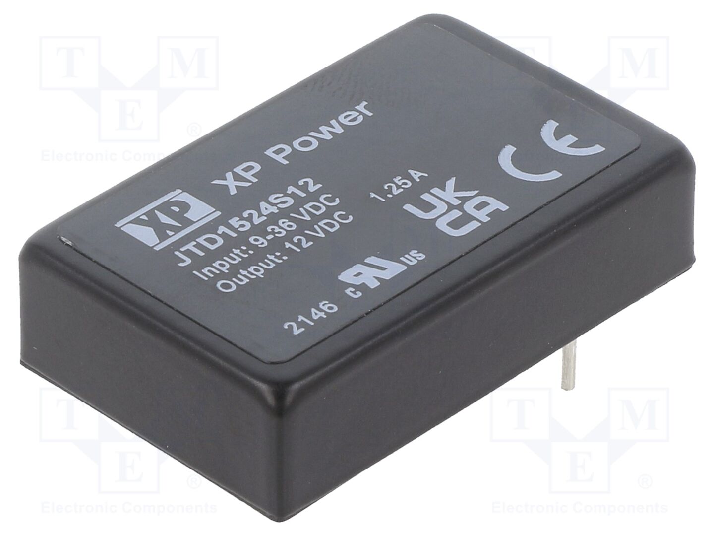 XP POWER JTD1524S12 DC/DC-muunnin 15W