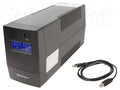 QOLTEC 53979 UPS-laite 480W 850VA 12V 9Ah