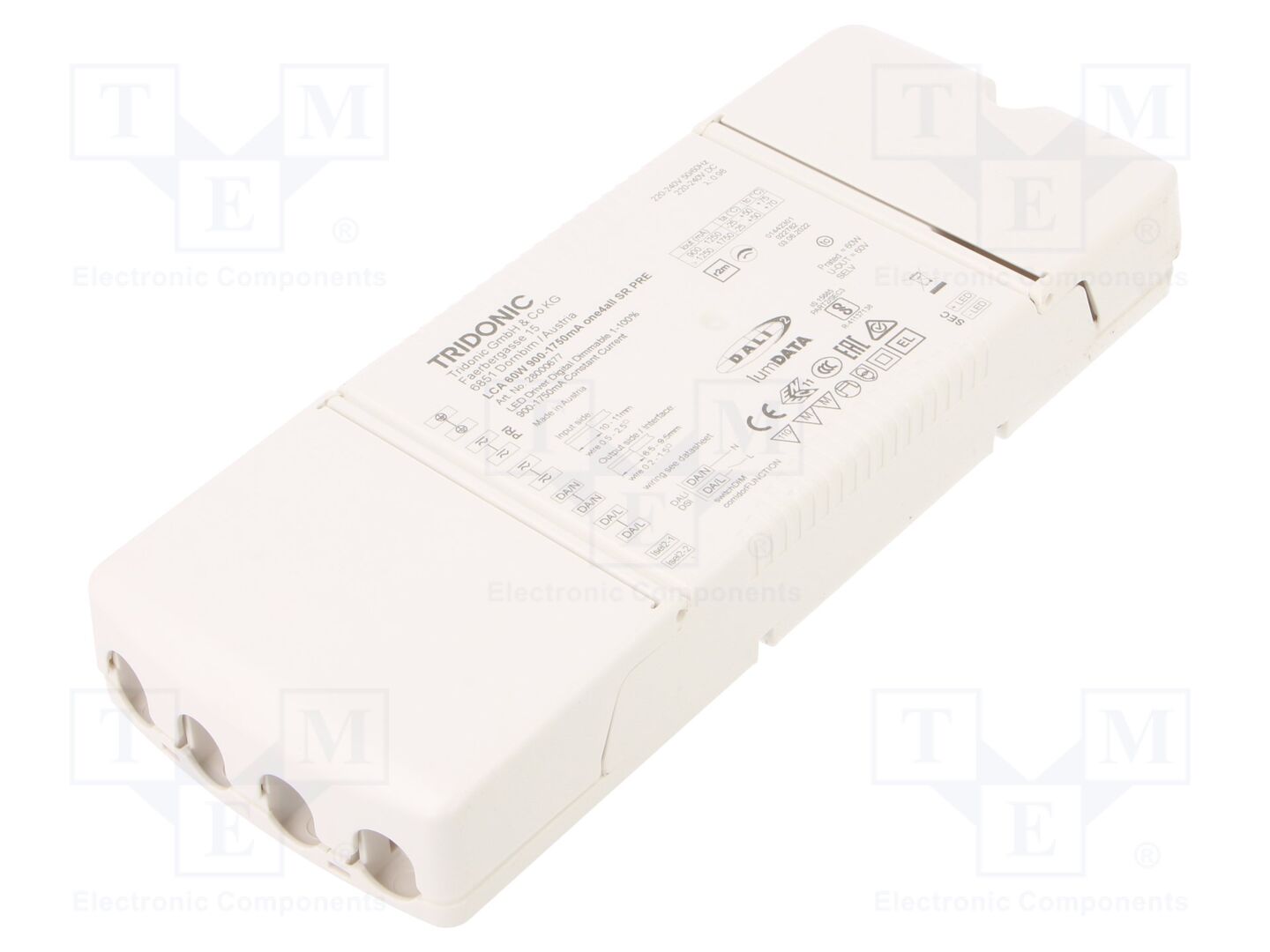 TRIDONIC LCA 60W 900–1750MA ONE4ALL SR PRE LED-virtalähde DALI 2
