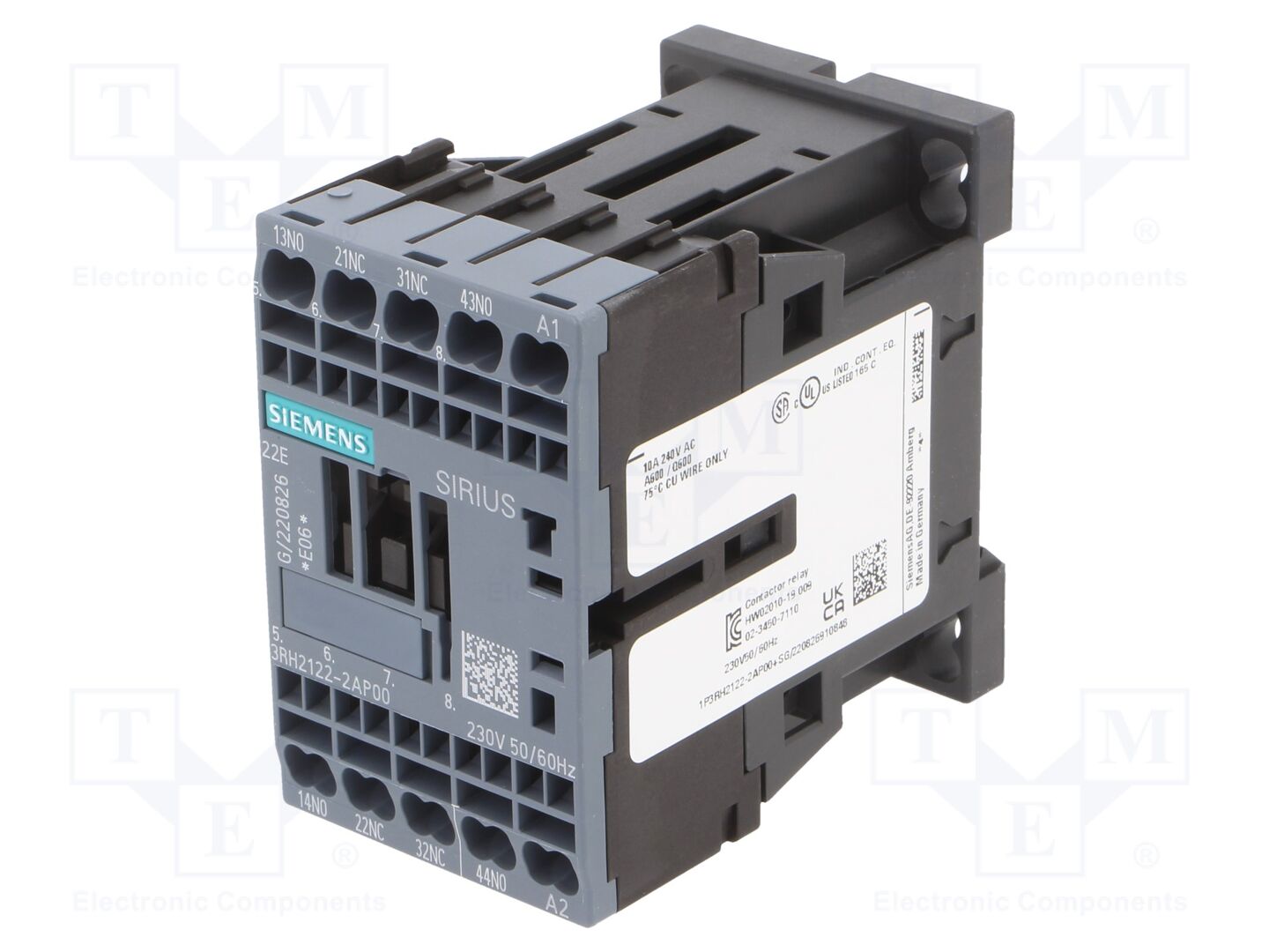 SIEMENS 3RH2122-2AP00 Apukontaktori 230VAC
