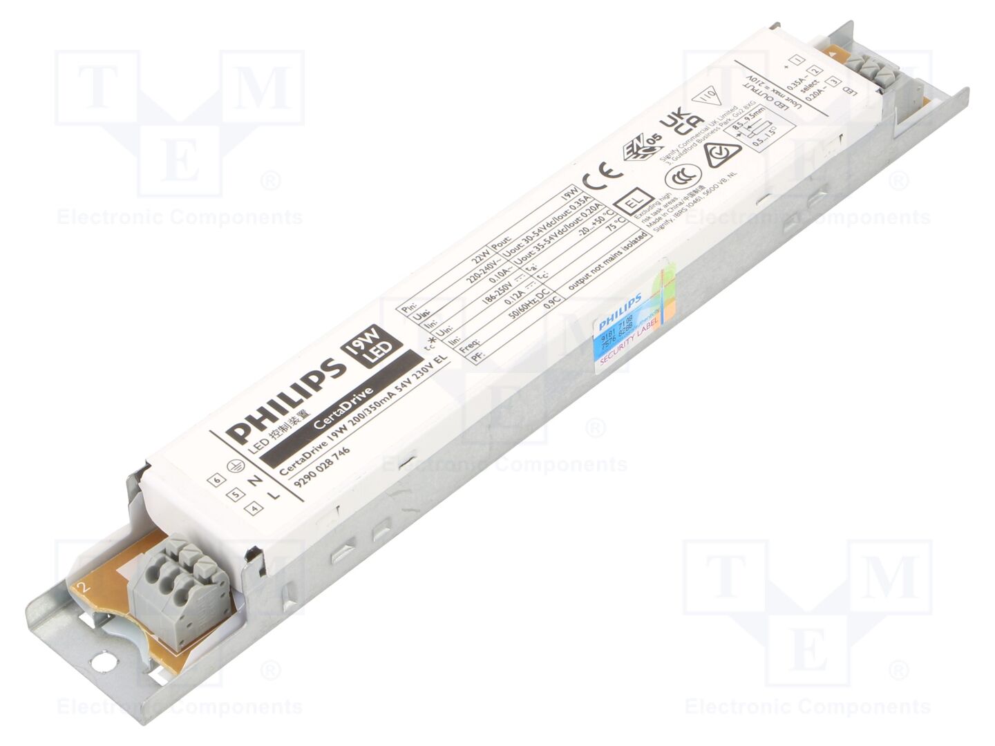 PHILIPS CERTADRIVE 19W LED-virtalähde 54V 350mA 230V