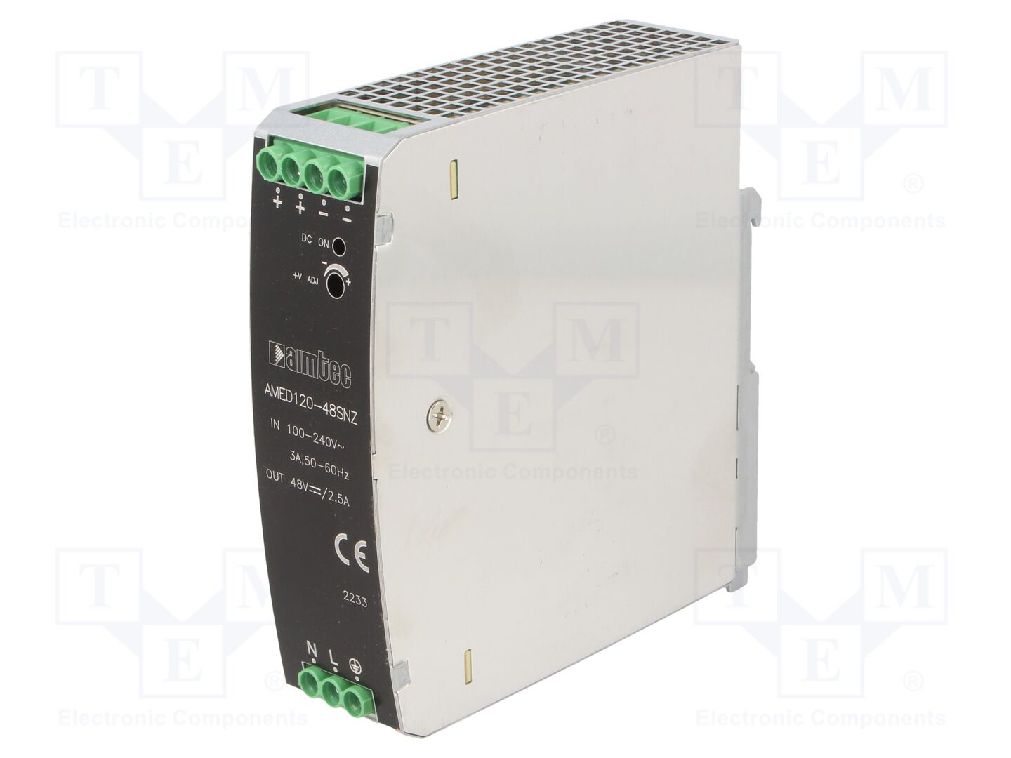 AIMTEC AMED120-48SNZ DIN-kiskoon asennettava kytkentävirtalähde 120W 48VDC