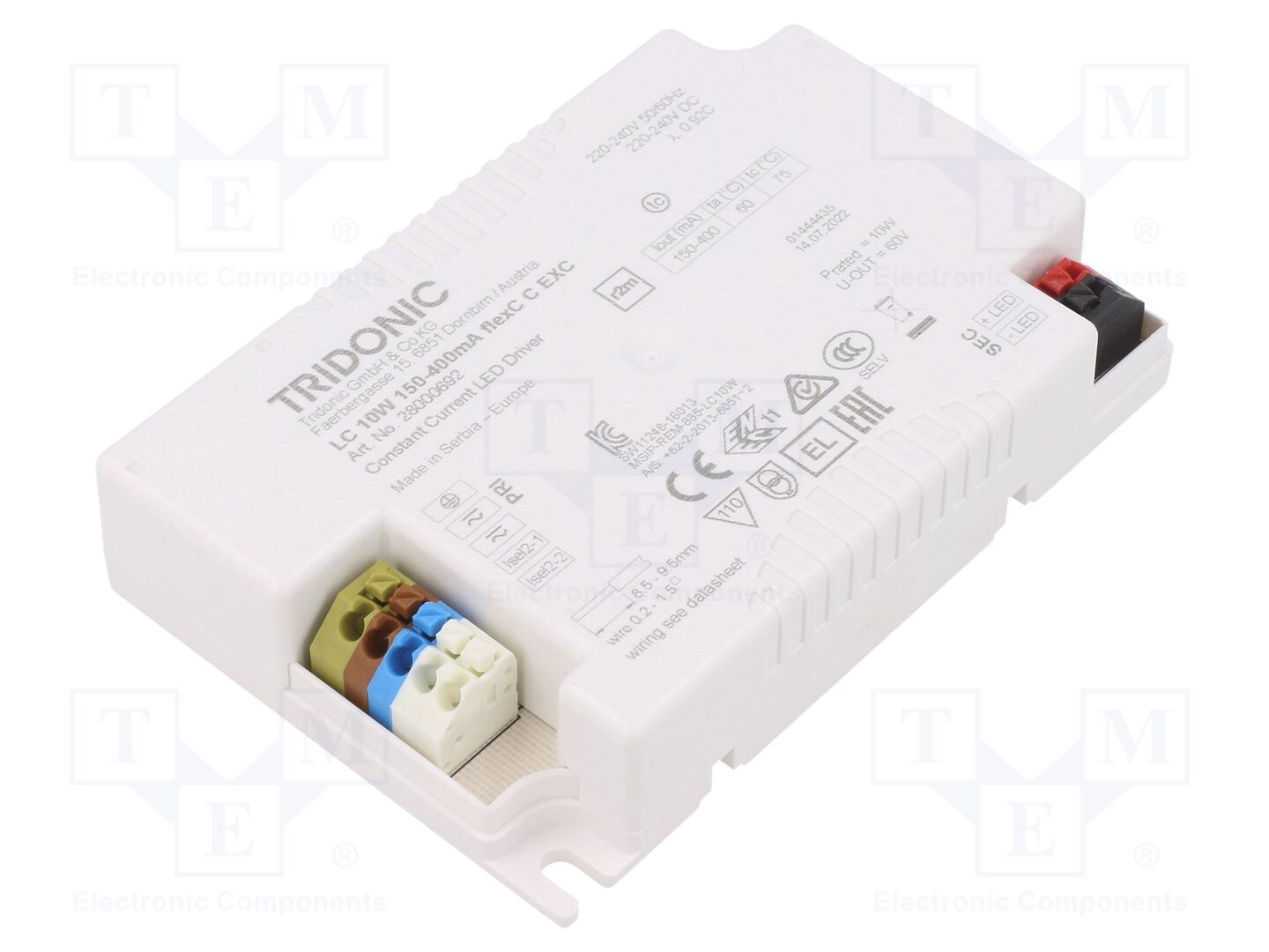 TRIDONIC LC 10W 150-400MA FLEXC C EXC LED Power Supplies 10W