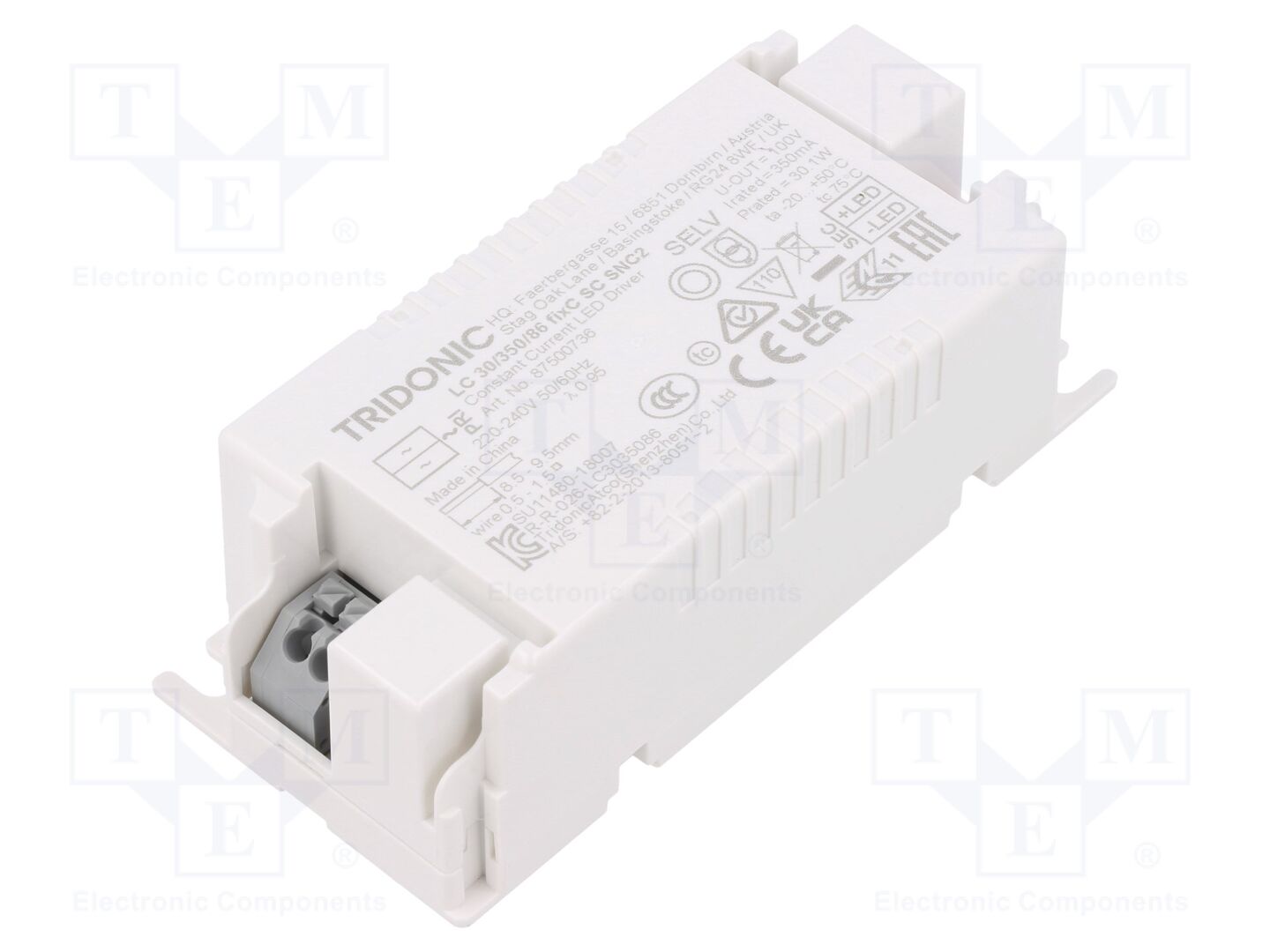 TRIDONIC LC 30/350/86 FIXC SC SNC2 LED-virtalähde 30W 350mA