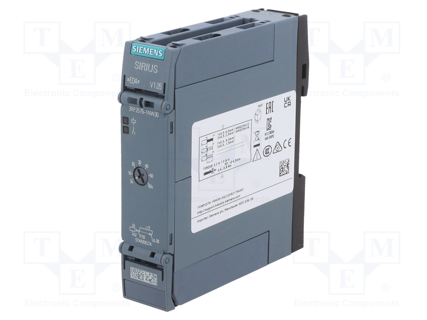 SIEMENS 3RP2576-1NW30 Ajastin 3s÷60s