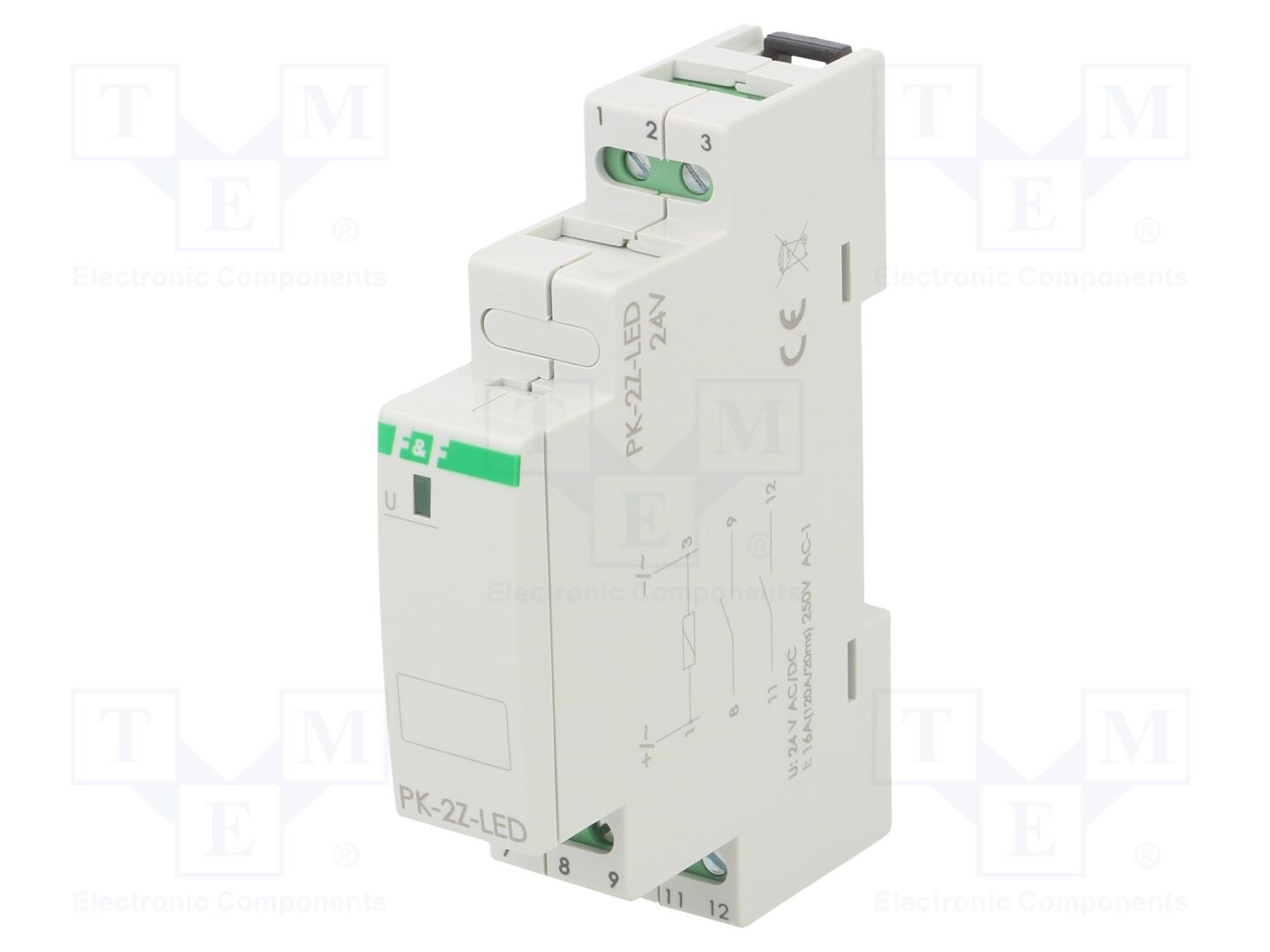F&F PK-2Z-LED-24 Asennusrele 24VAC/24VDC