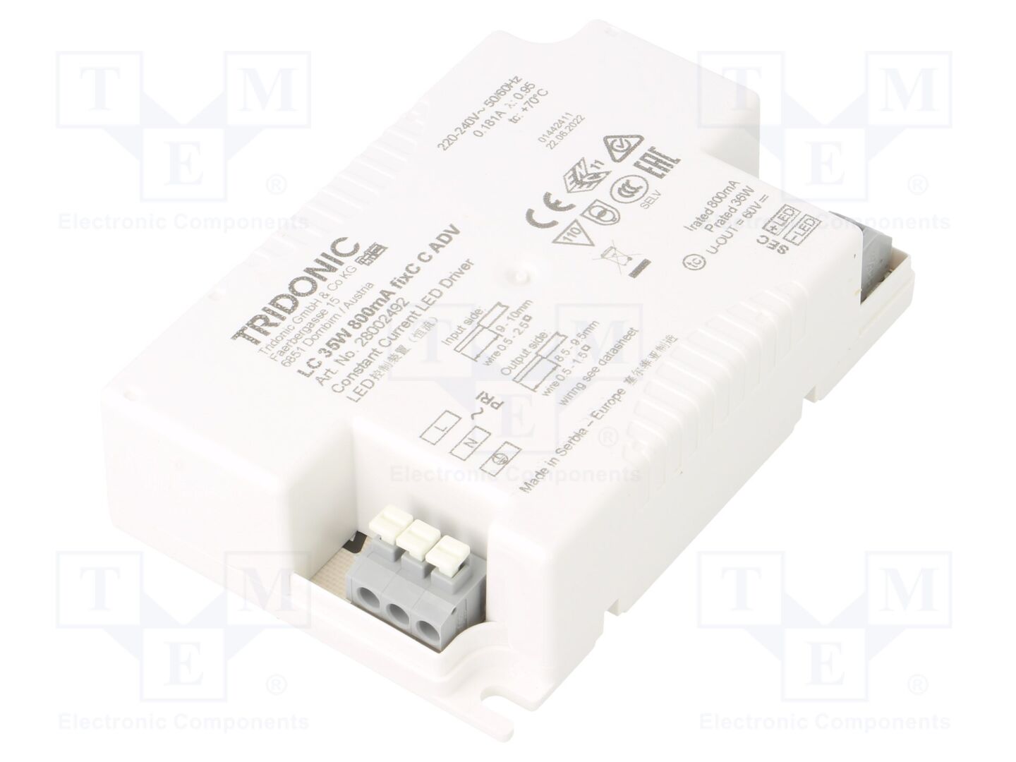TRIDONIC LC 35W 800MA FIXC C ADV LED-virtalähde 35W 800mA