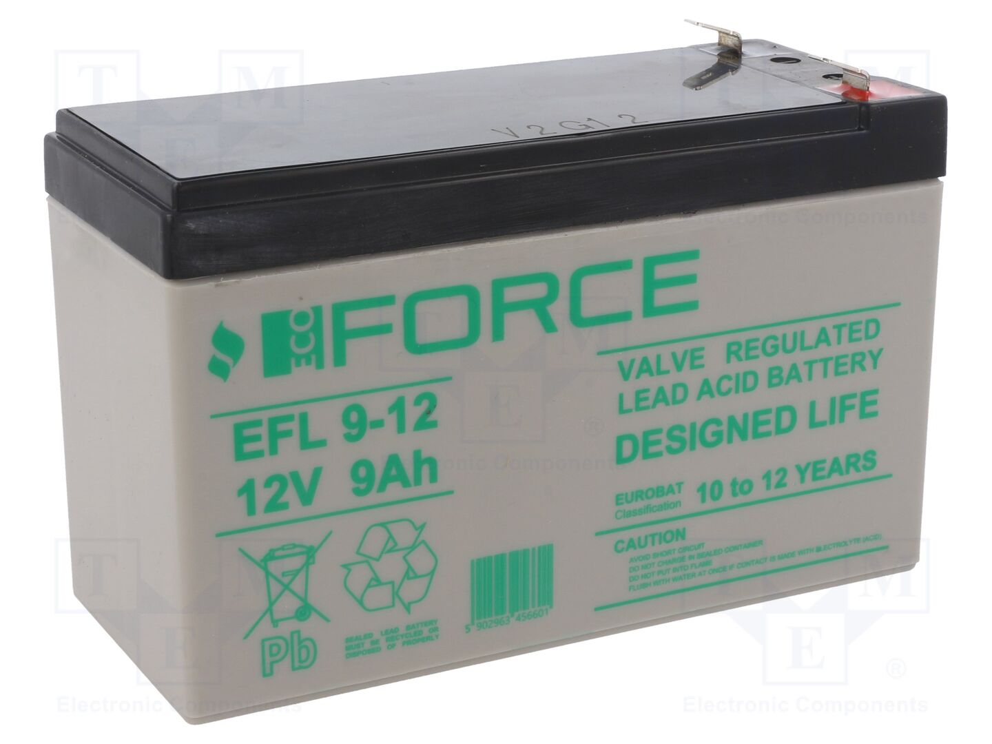 ECO FORCE ACCU-EFL9-12T2/ECF Happoakku 12V