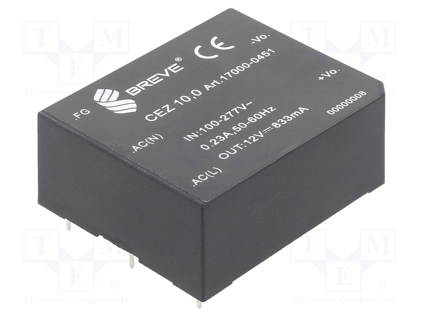 BREVE TUFVASSONS CEZ-10.0-230/12V AC/DC-muunnin 10W