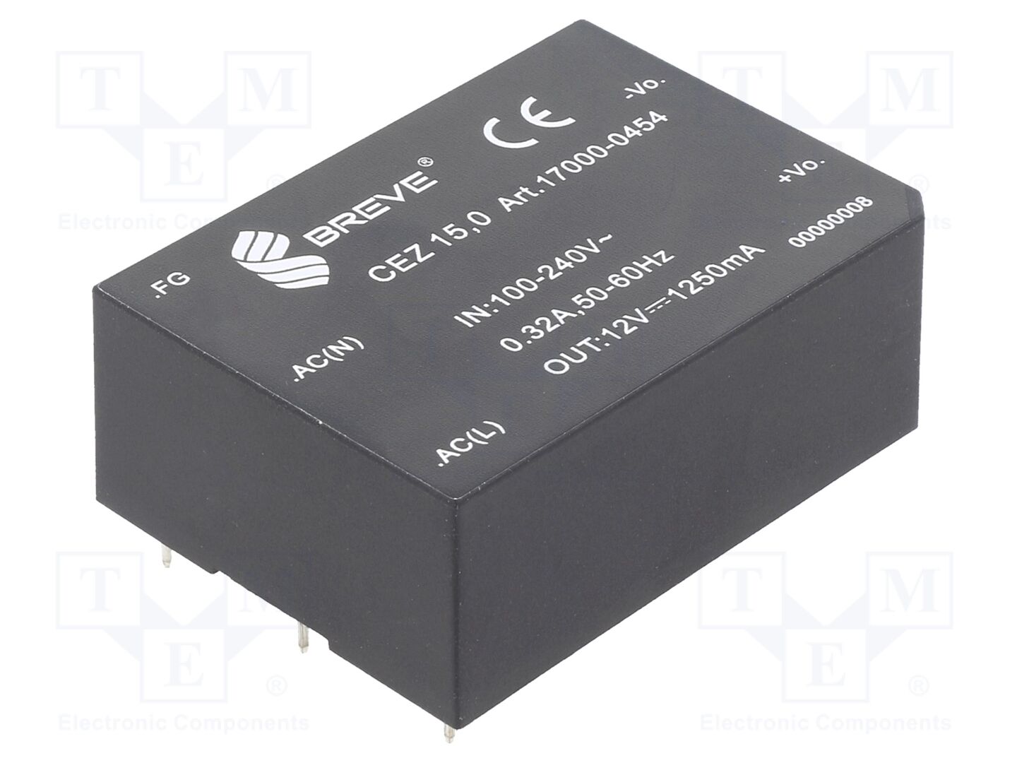 BREVE TUFVASSONS CEZ-15.0-230/12V AC/DC-muunnin 15W