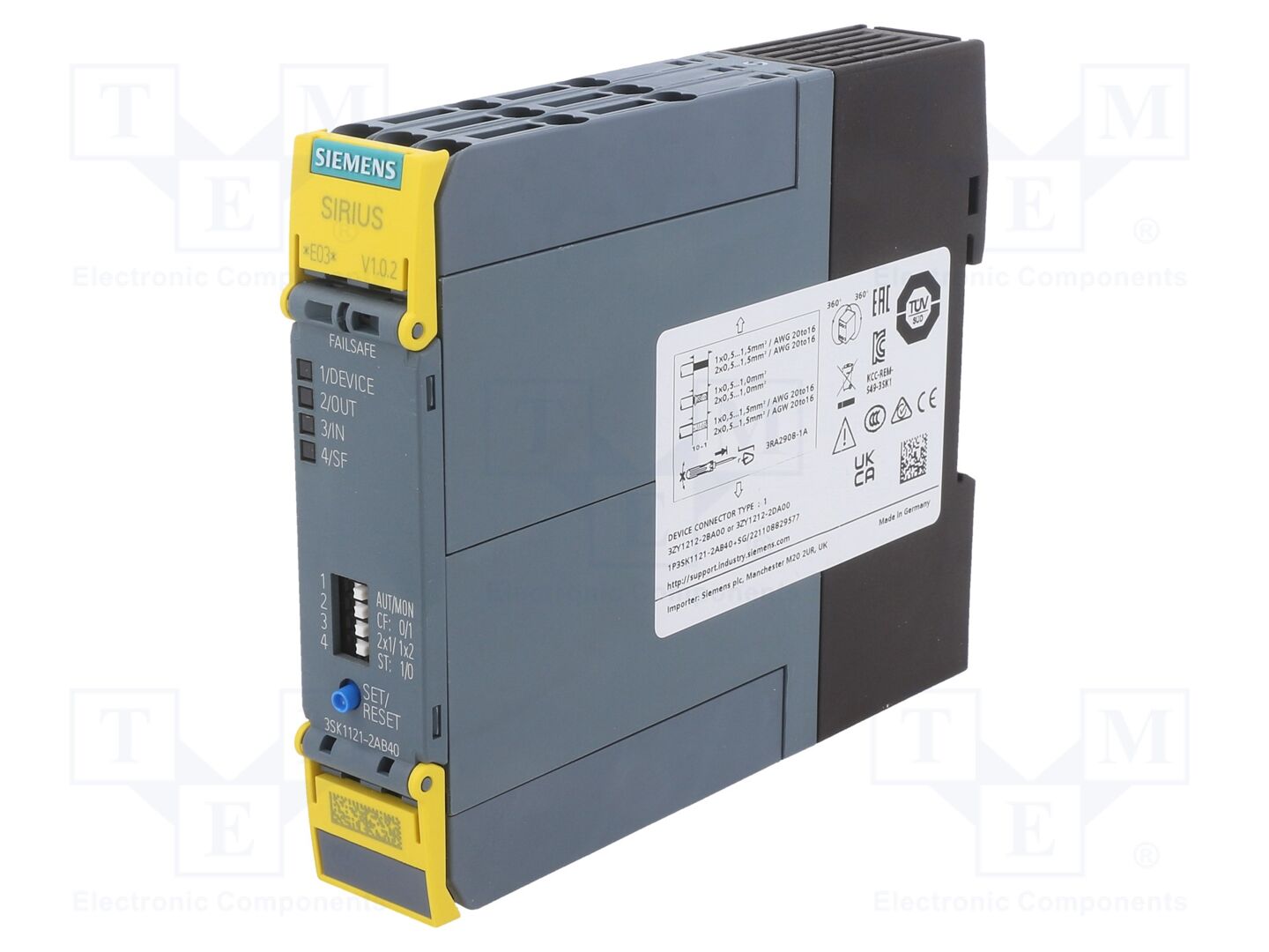 SIEMENS 3SK1121-2AB40 Turvarele 24VDC