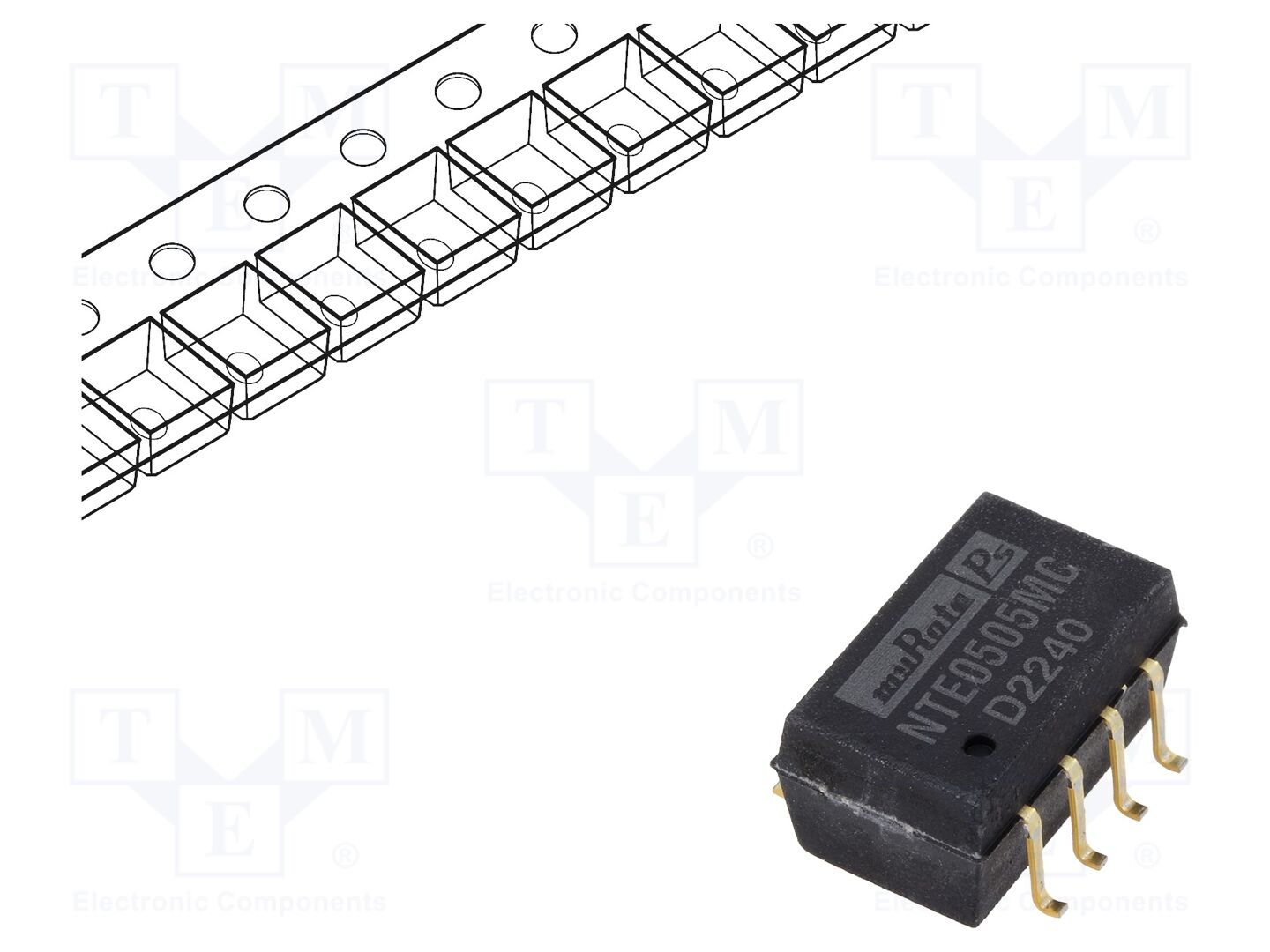 Murata Power Solutions NTE0505MC-R DC/DC-muunnin 1W, 5VDC