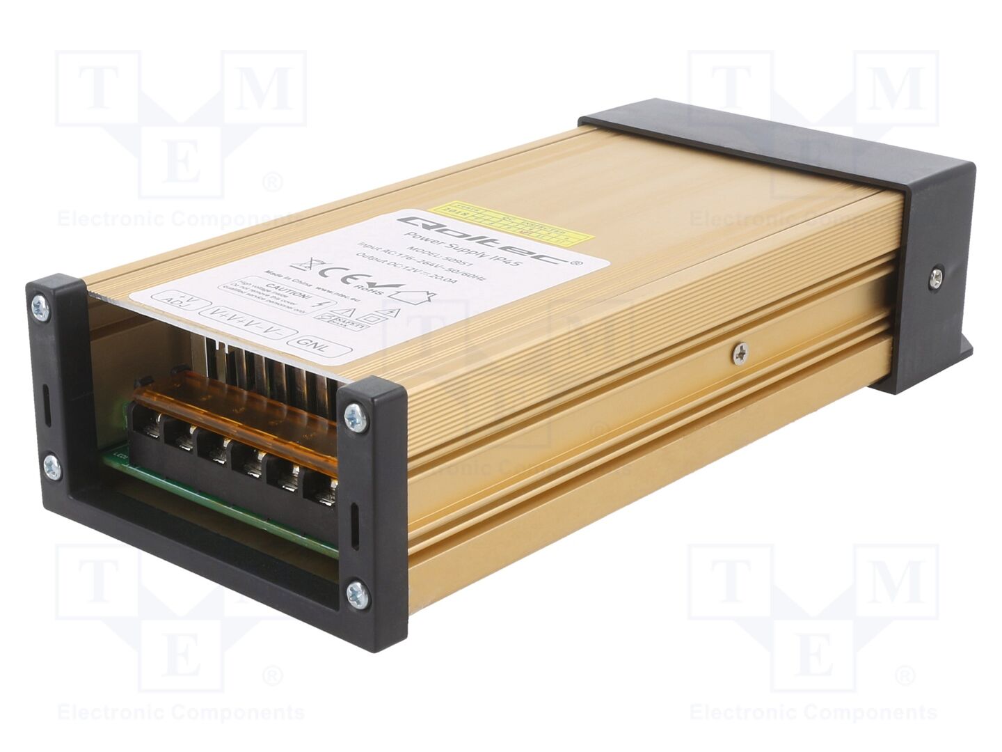 QOLTEC 50951 Sisäänrakennettu kytkentäsähkölaite 250W vakiojännite