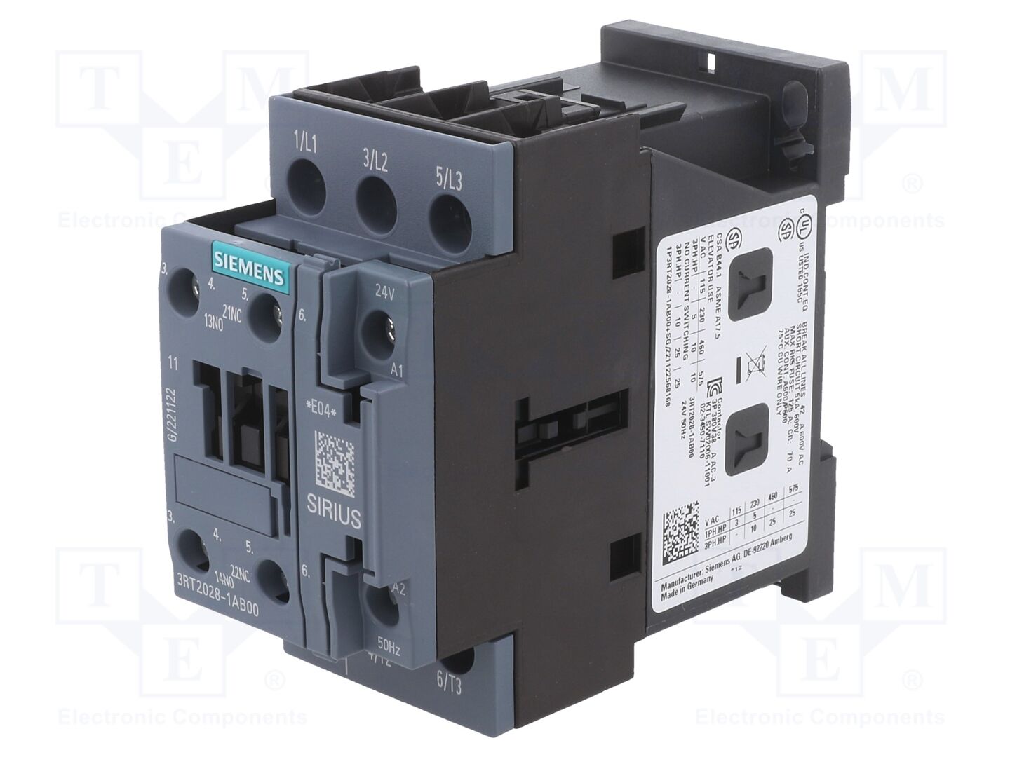 SIEMENS 3RT2028-1AB00 Kontaktori 40A