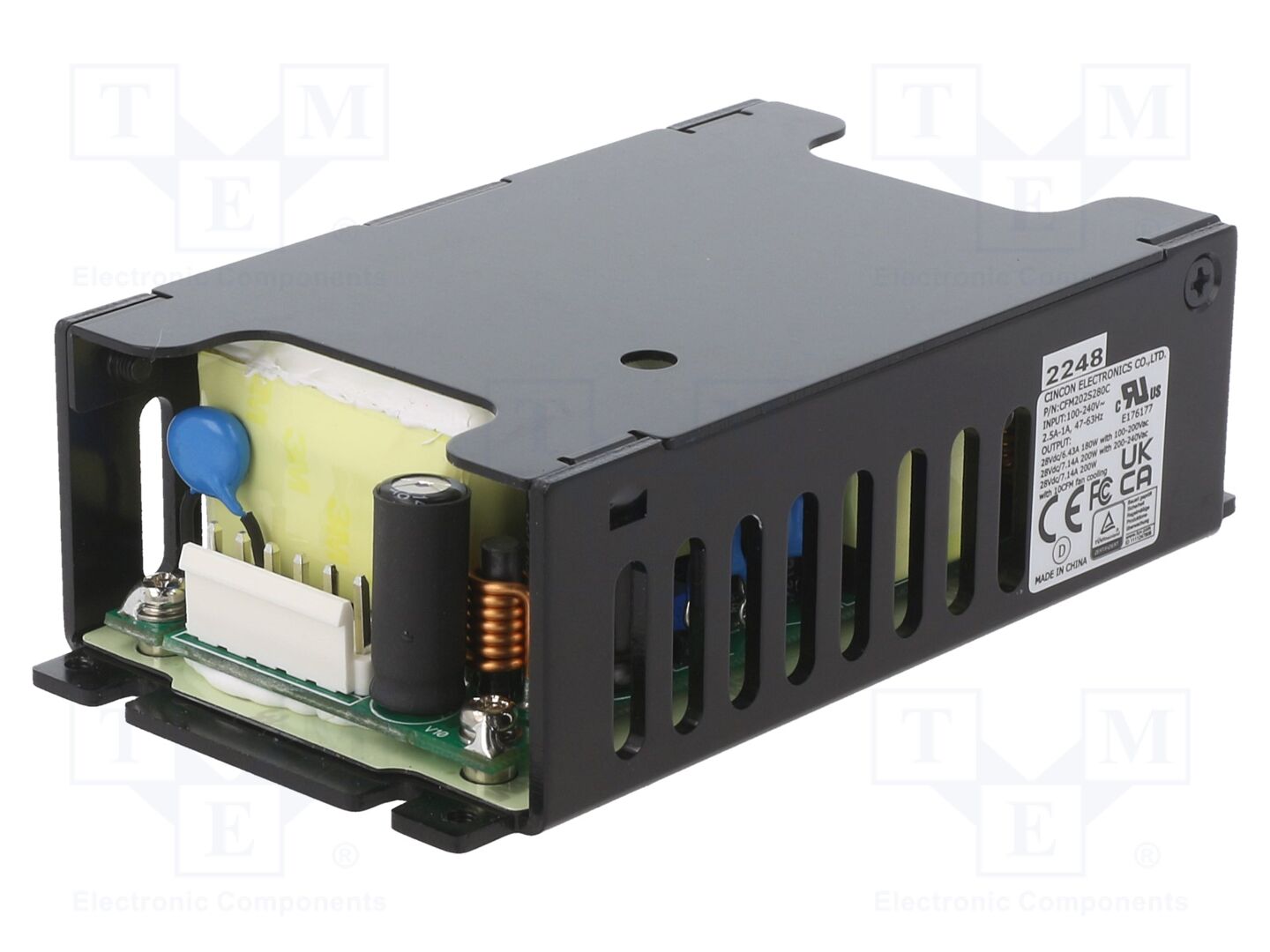 CINCON CFM202S280C Sisäänrakennettu kytkentävirtalähde 200W 28VDC