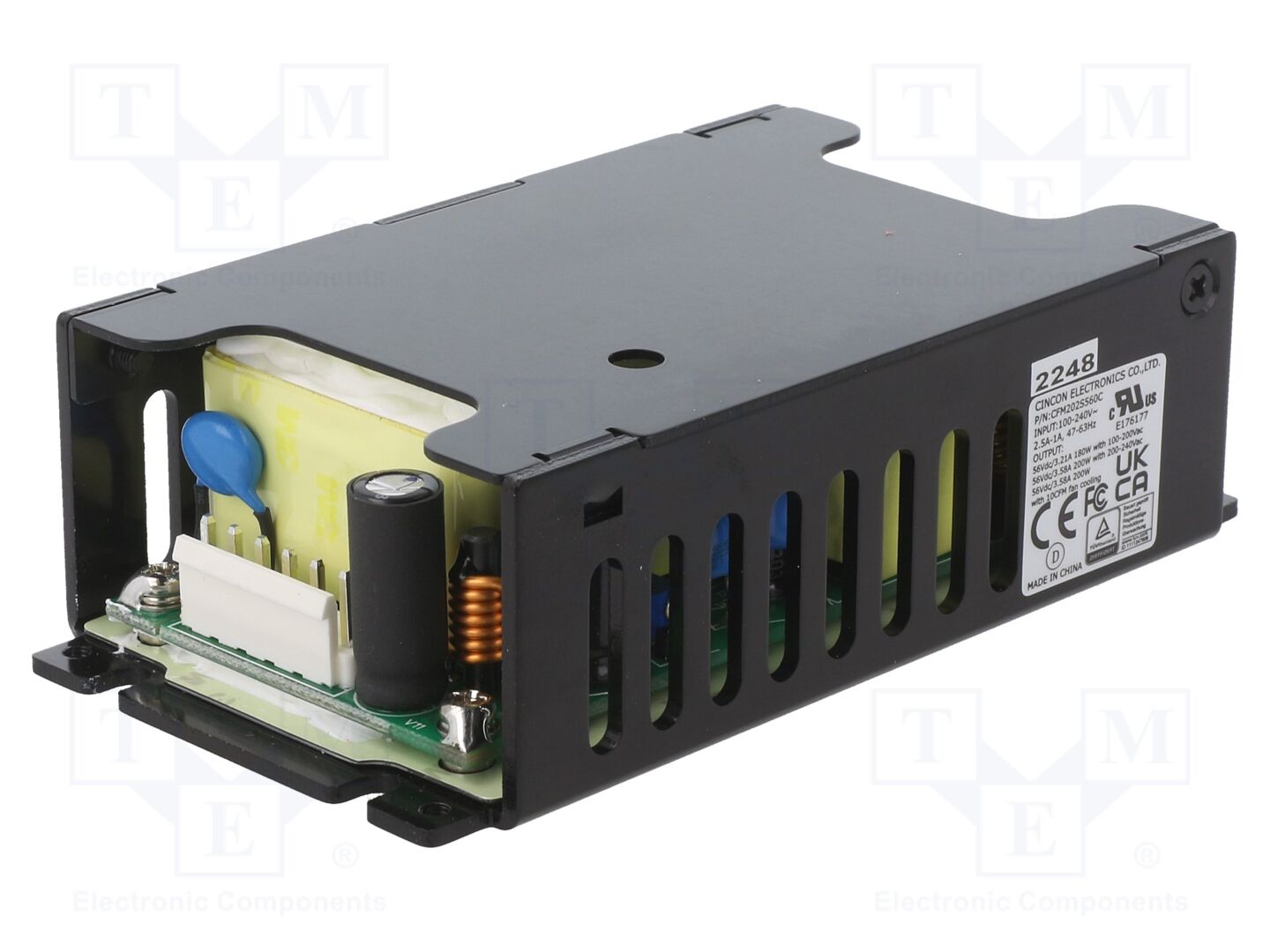 CINCON CFM202S560C Sisäänrakennettu kytkentävirtalähde 200W 56VDC