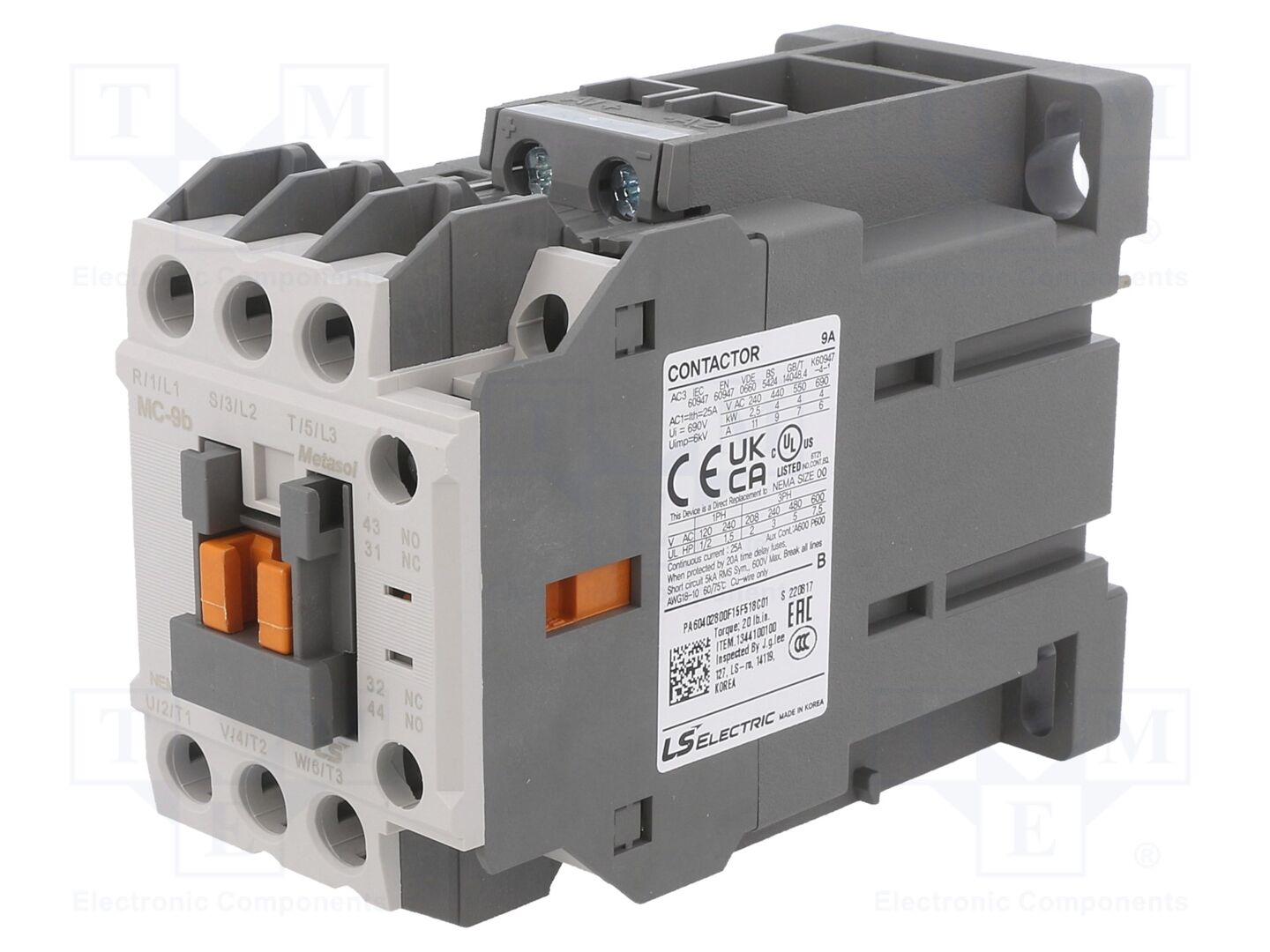 LS ELECTRIC MC-9B-12VDC Kontaktori 9A