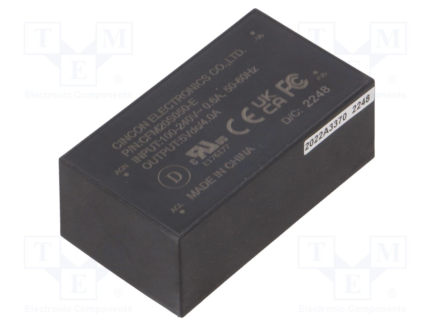 CINCON CFM20S050-E AC/DC-muunnin 20W
