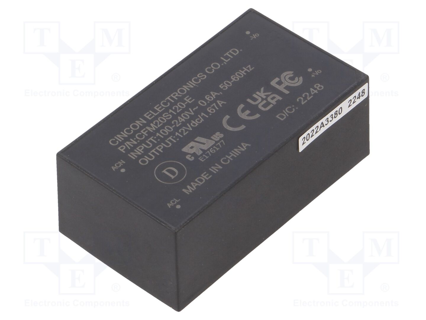 CINCON CFM20S120-E AC/DC-muunnin 20W