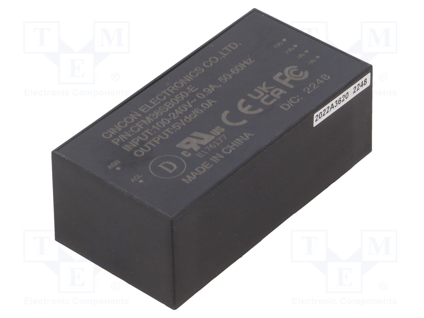 CINCON CFM36SB050-E PCB AC/DC-muunnin 36W
